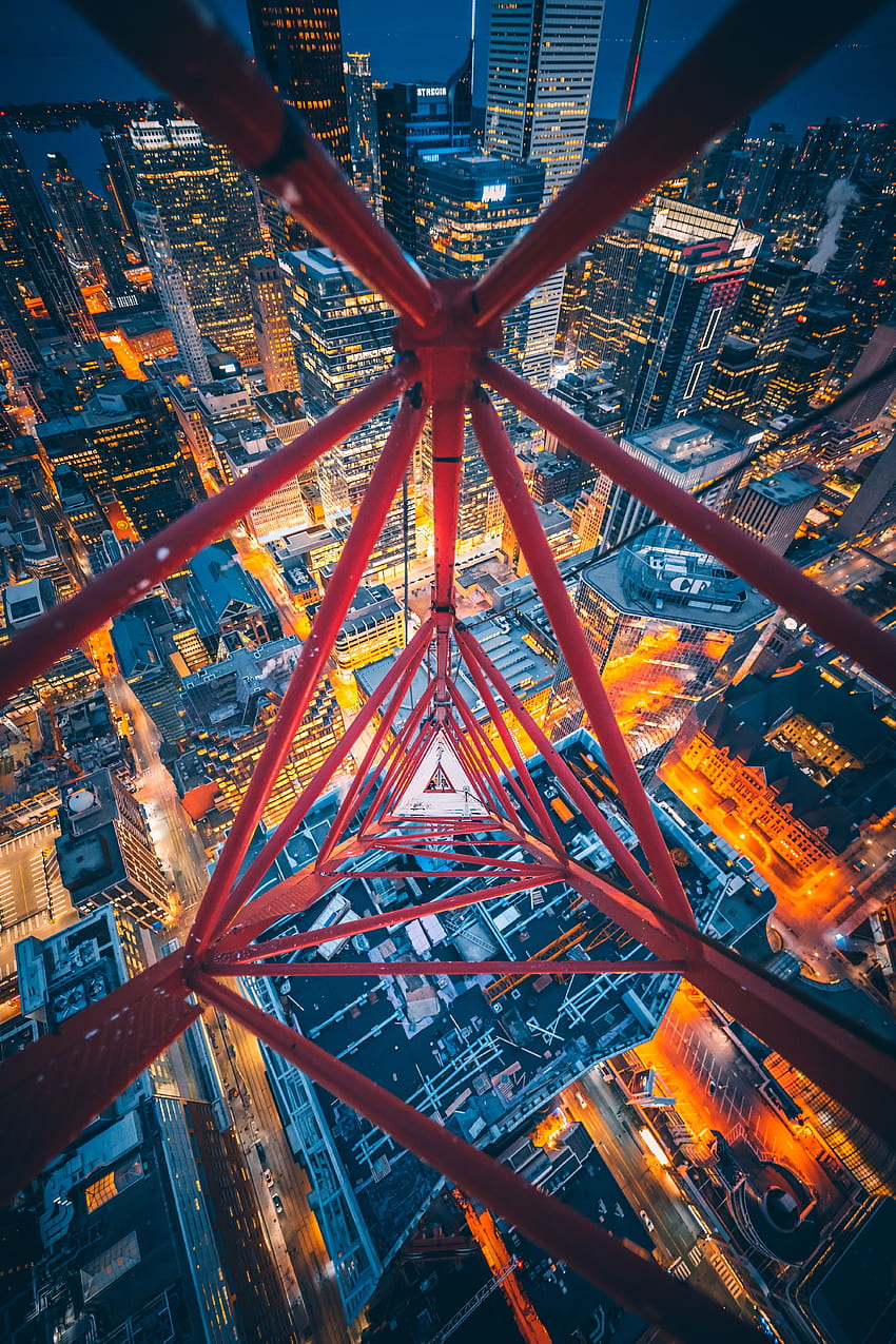 Städte, Stadt, Ansicht von oben, Kanada, Überblick, Rückblick, Design, Bau, Toronto HD-Handy-Hintergrundbild
