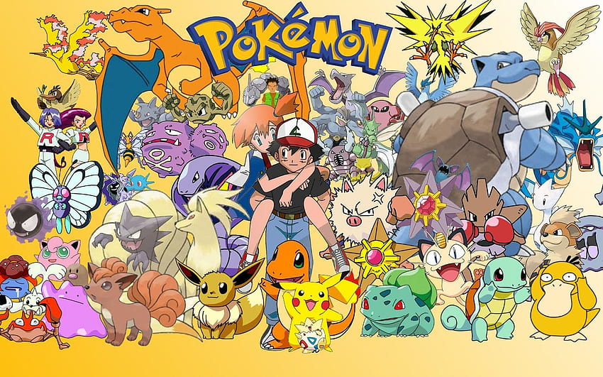 Pokémon 62 - Não vá embora, todos os Pokémon papel de parede HD