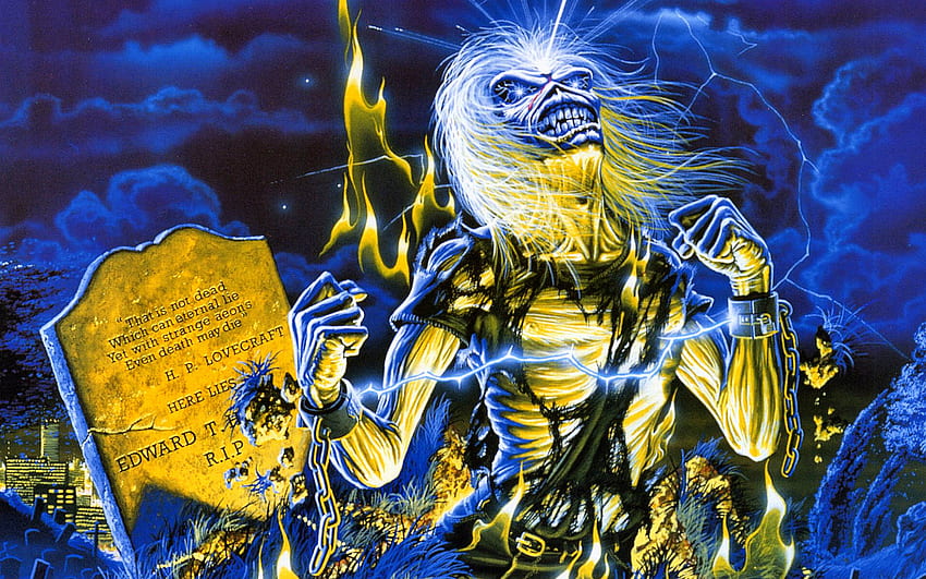 Iron Maiden ~ Live After Death. Sampul album Maiden favorit saya. Wallpaper HD