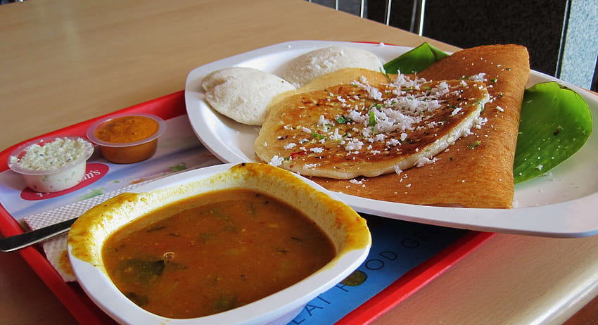 dosa, food, indian food and background HD wallpaper