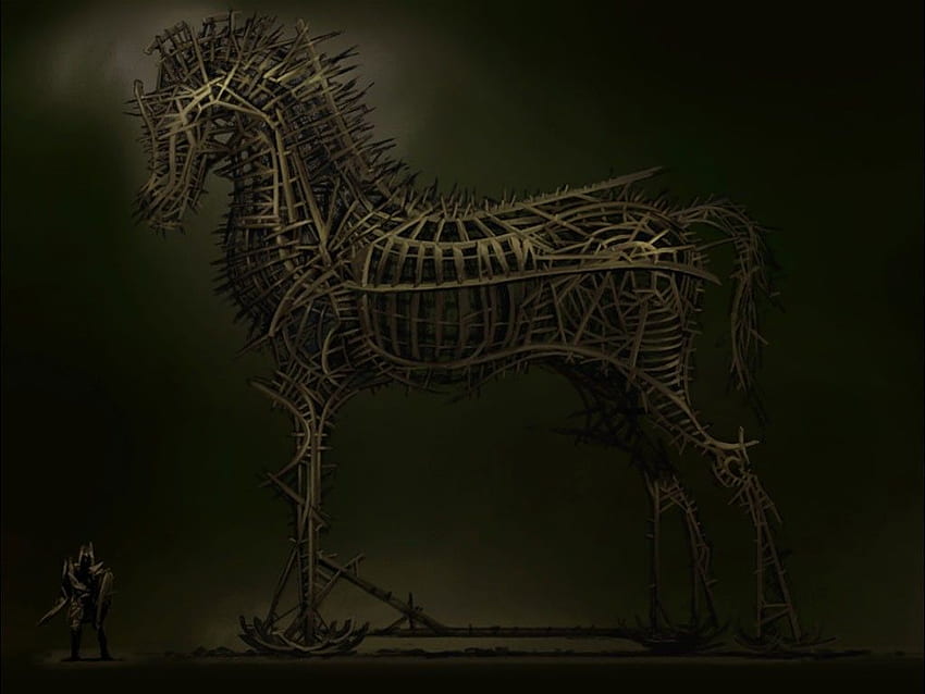 Horses Trojan HD wallpaper