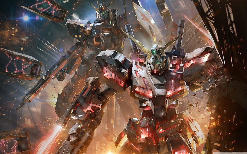 Gundam Versus Concept Art Video Game Ultra Background за: Мултидисплей, двоен монитор: Таблет: Смартфон HD тапет