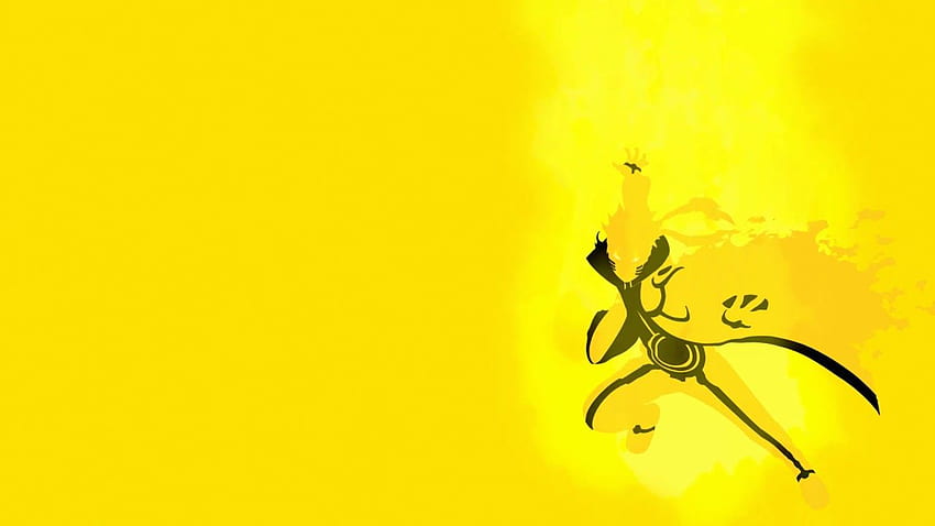 노란색 애니메이션 나루토 노란색 미학 - 애니메이션 HD 월페이퍼