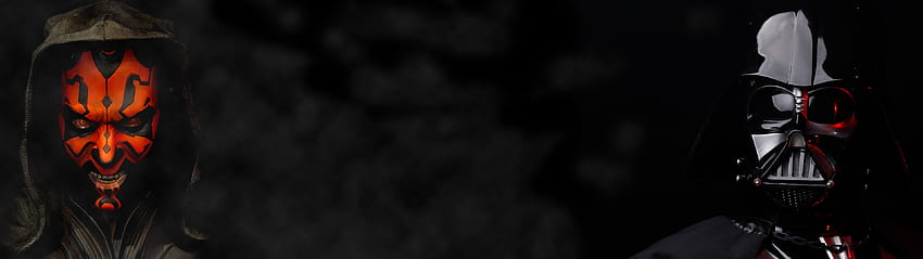 Междузвездни войни - Тъмната страна Дарт Мол и Вейдър, 3840x1080 Междузвездни войни HD тапет