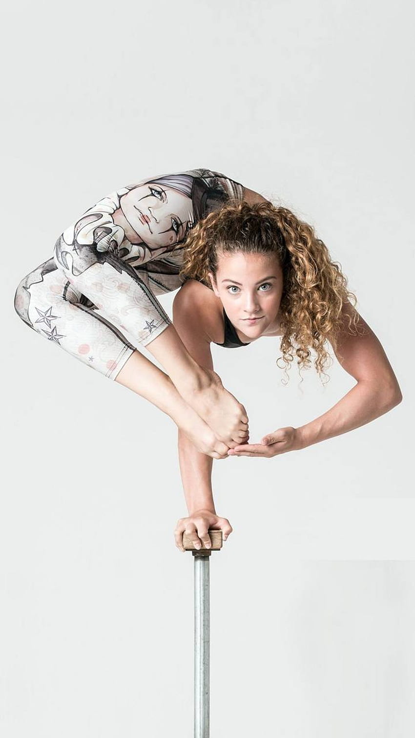 Contortionist, 19, spent thousands of hours training, including being STOOD  on to achieve her extreme flexibility