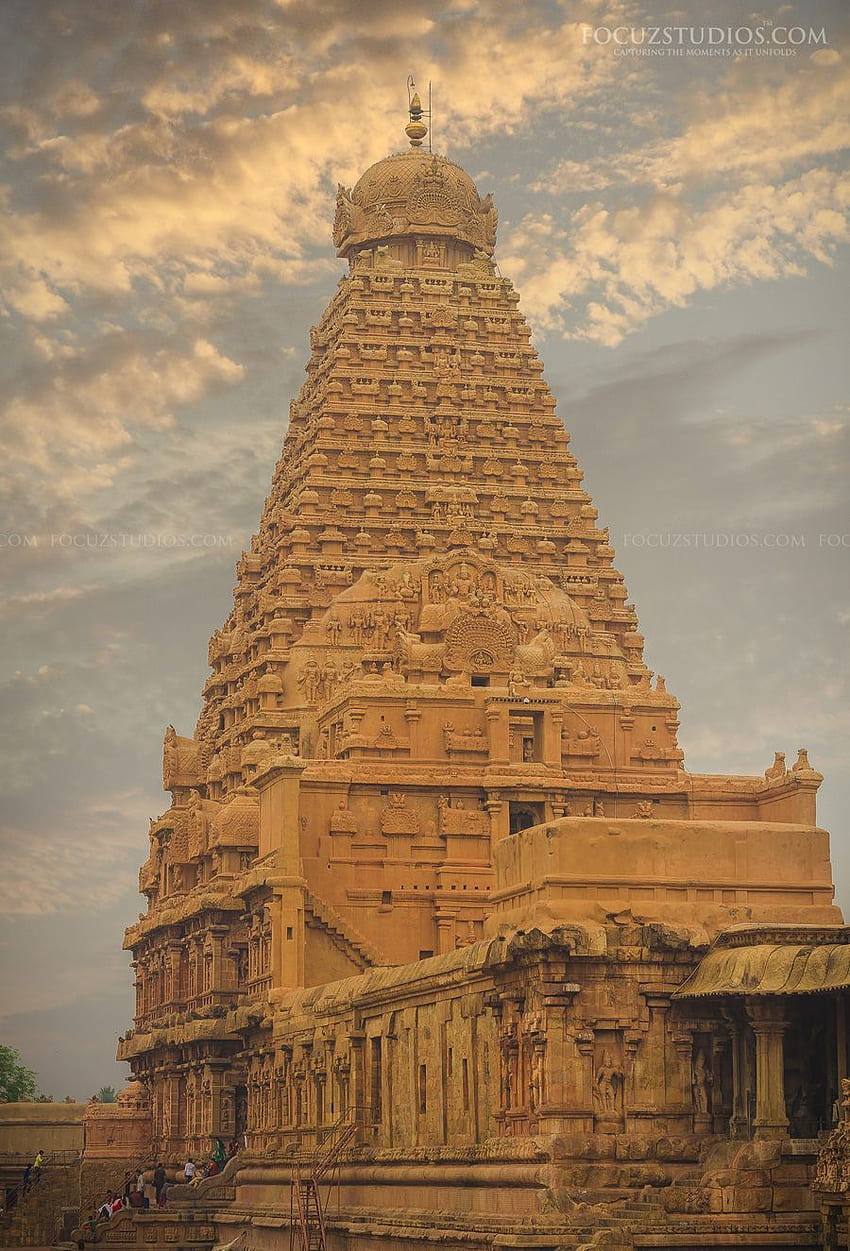 Der Brahadeeshwara-Tempel Tanjore Großer Tempel Exklusiv. Tempelgraphik, Tempel Indien, indische Tempelarchitektur, Thanjavur HD-Handy-Hintergrundbild