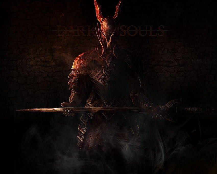 dark souls, knight, undead, weapons, Knight of Flame HD wallpaper