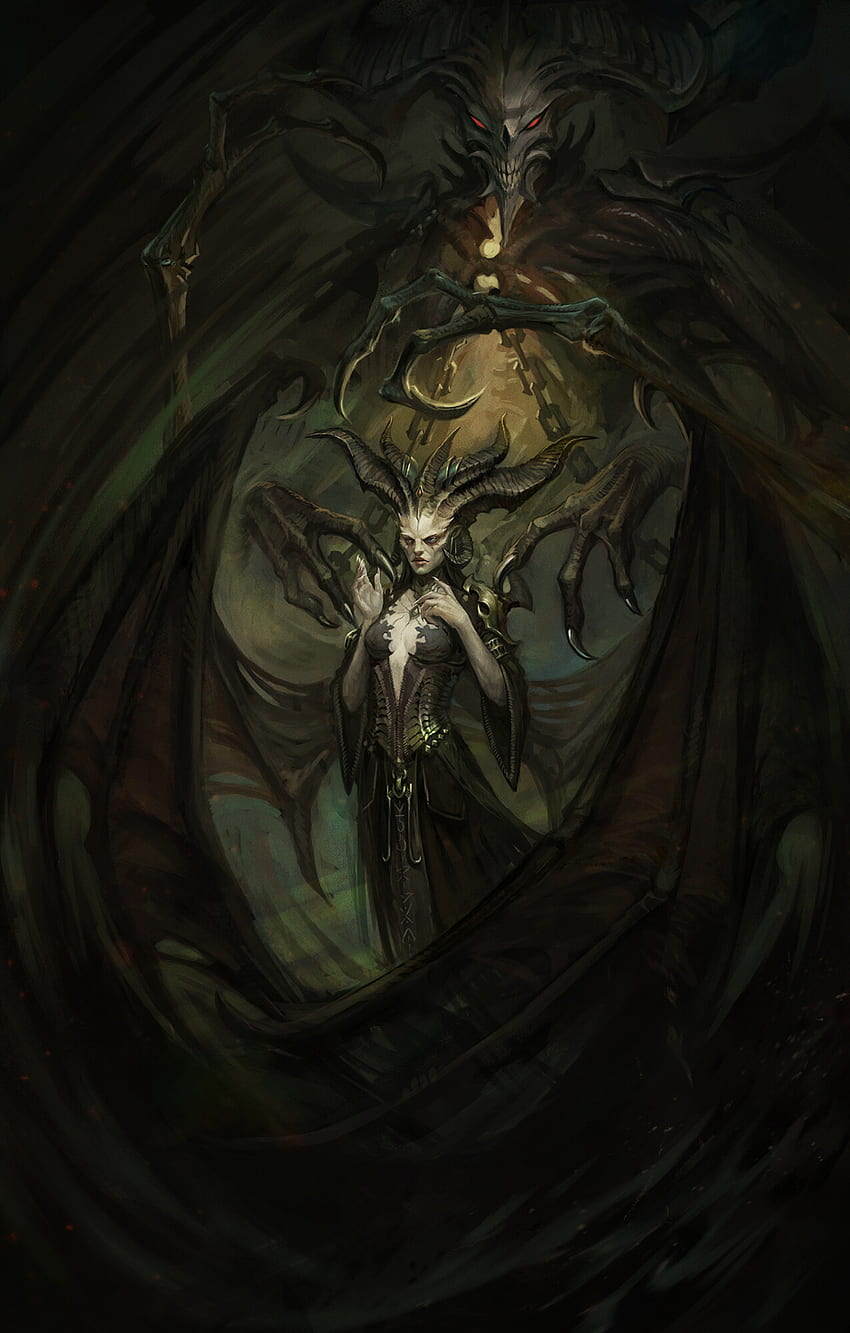 ArtStation - Lilith - Diablo 4 (Fan Art), Klaher Baklaher. Lilith diablo, Arte de fantasía oscura, Lilith fondo de pantalla del teléfono