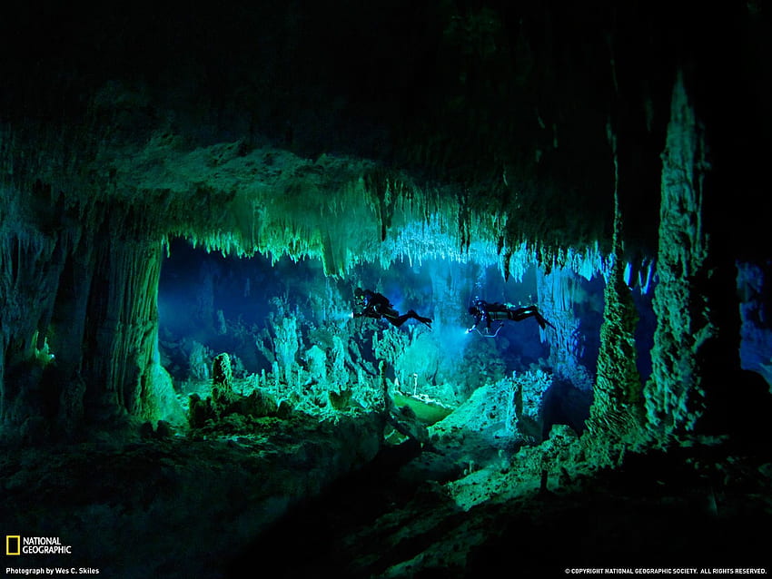当時の。 海底洞窟, 水中 高画質の壁紙
