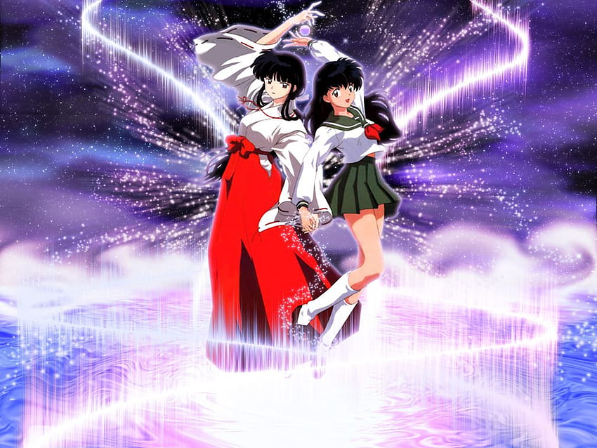 Inuyasha Kikyo und Kagome Higurashi Inuyasha HD-Hintergrundbild