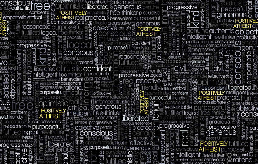 text, paint, words, atheist for HD wallpaper