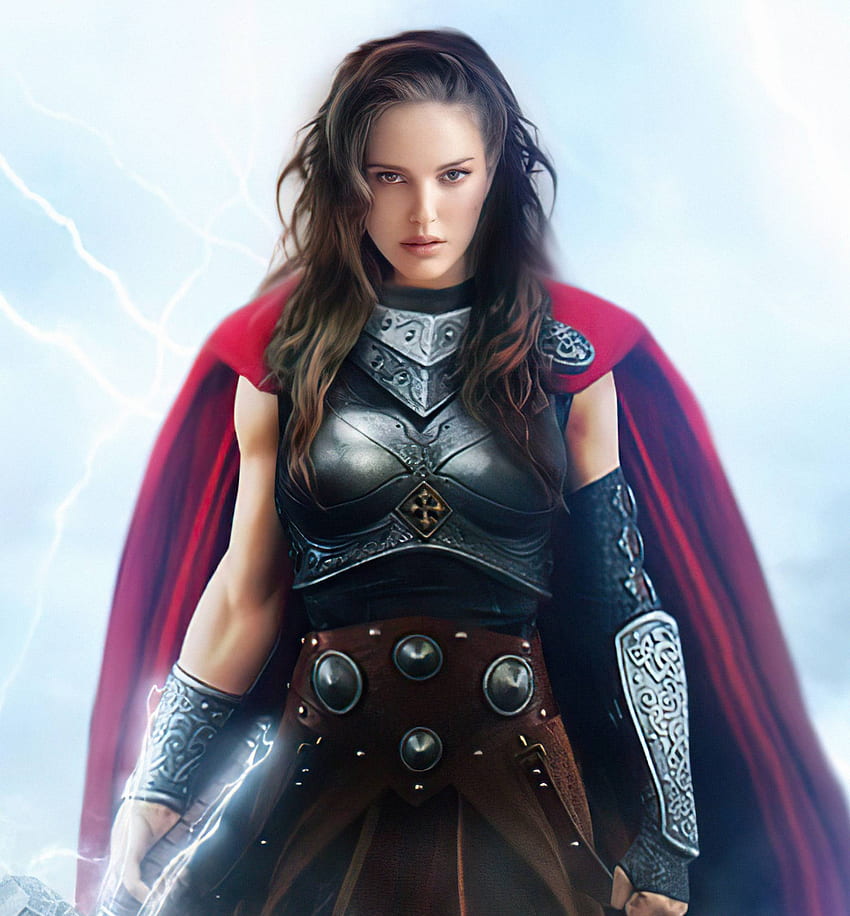 Natalie Portman As Lady Thor FanArt 解像度、映画、背景、女性トール HD電話の壁紙