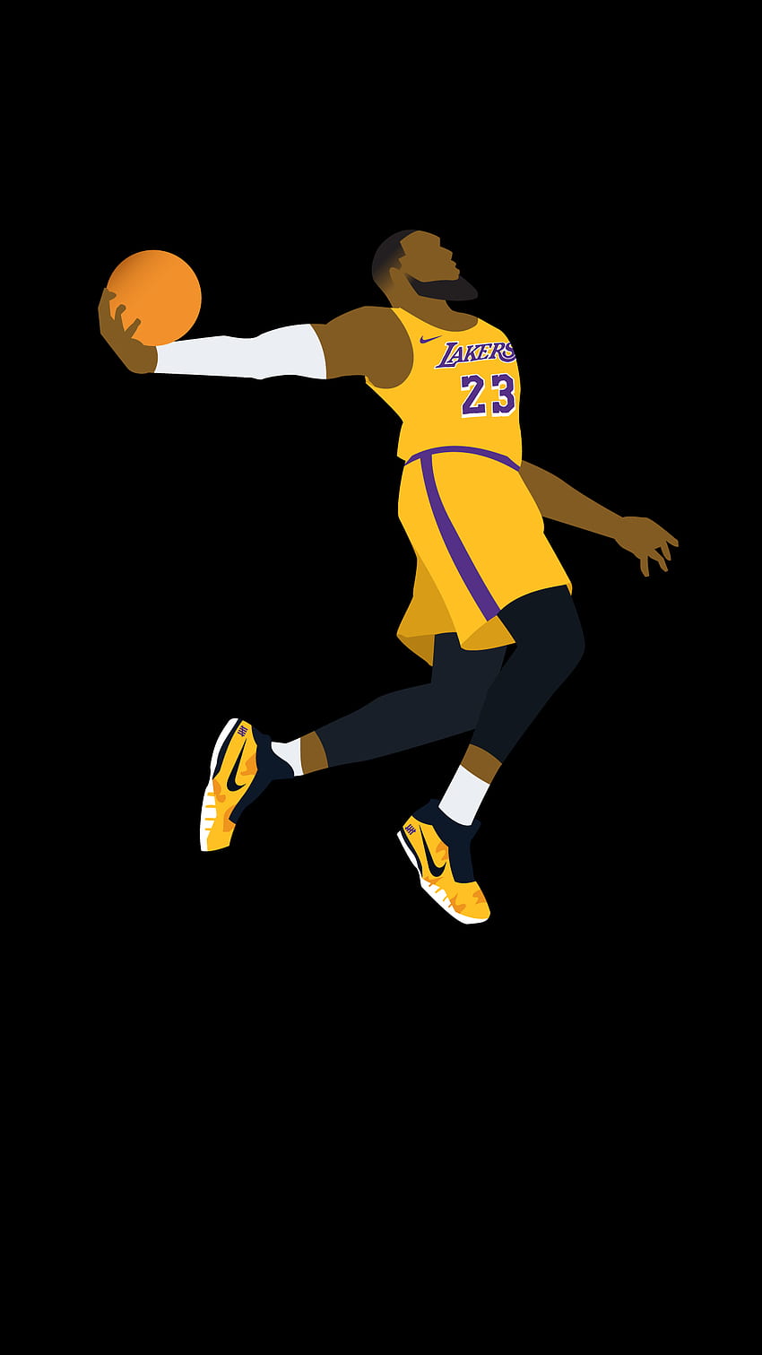 Lebron James 23 Lakers, Lebron-Logo HD-Handy-Hintergrundbild