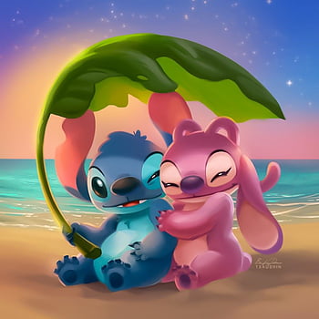 Stitch and angel couple HD wallpapers | Pxfuel