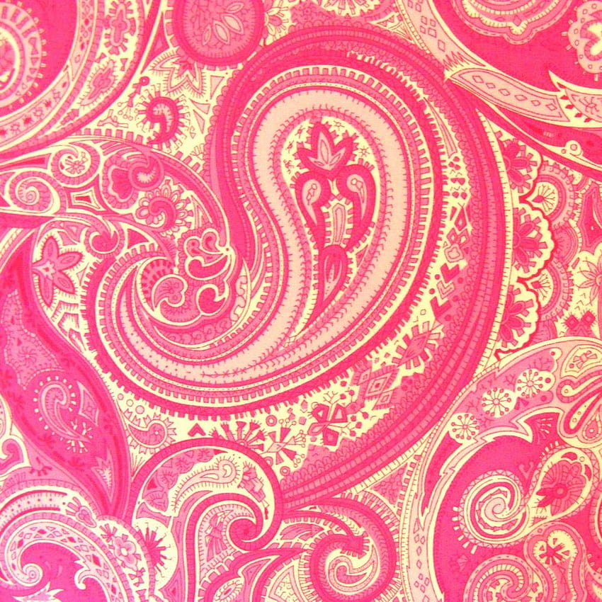 Hot Pink Paisley Fabric by TinkersButtonShop on Etsy [] for your , Mobile & Tablet. Explore Pink Paisley . Large Paisley Print , White Paisley , Paisley Print HD phone wallpaper
