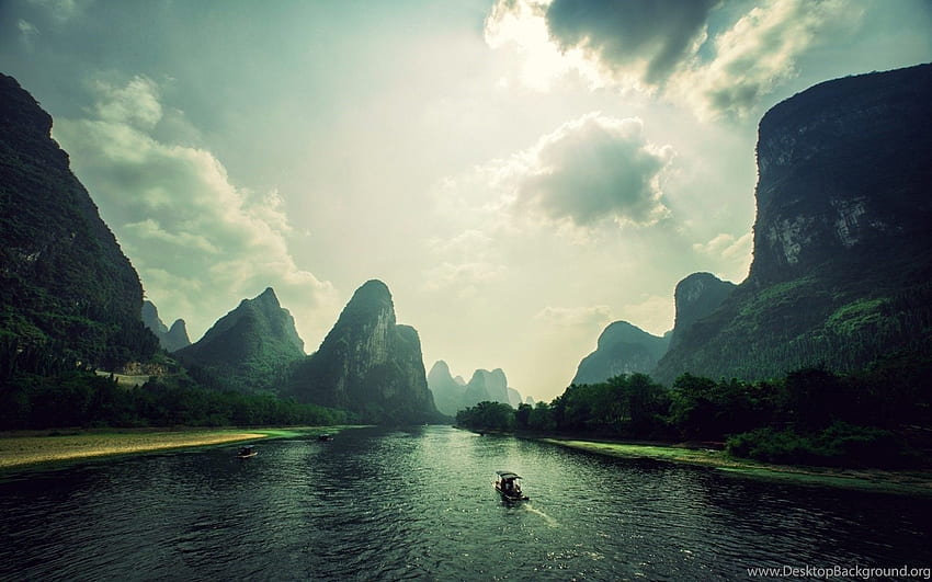 Vietnam-Landschaftslandschafts-Hintergrund, Vietnam-Natur HD-Hintergrundbild