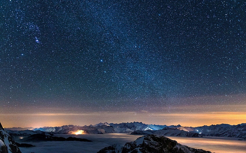 Sternennacht, Mitternacht HD-Hintergrundbild