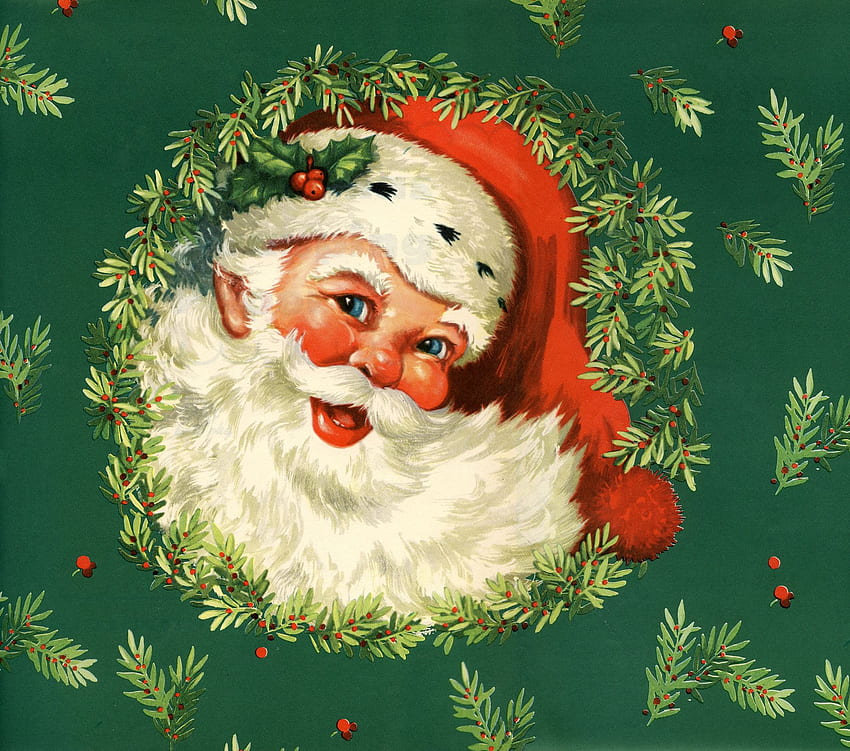Vintage Santa Clip Art! - The Graphics Fairy, Vintage Santa Claus HD wallpaper