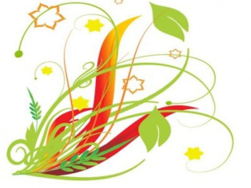 Tanaman hijau, tanaman merambat, daun, bintang, sudut Wallpaper HD