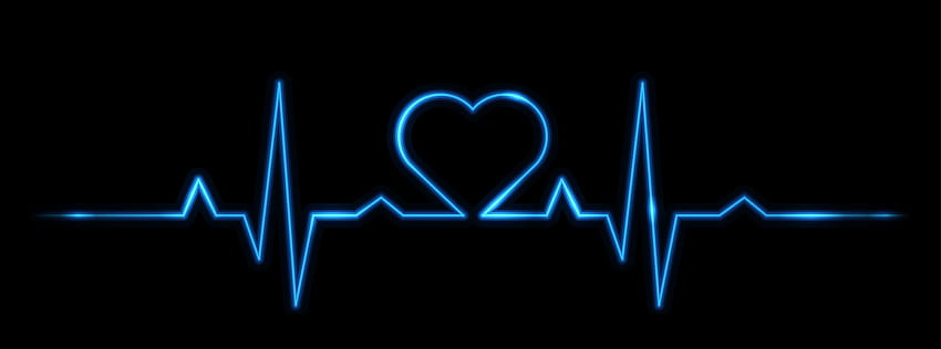 In Love, heartbeat line illustration HD wallpaper