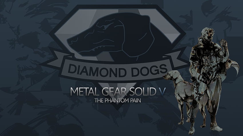 mgsv perros de diamantes por el arte de los fanáticos del reloj de arena de dormir. fondo de pantalla
