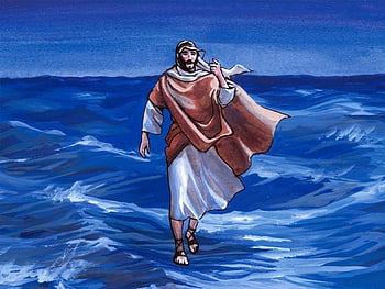 Bible - Jesus Walks On The Water - When Peter Sees Jesus Walking On The ...