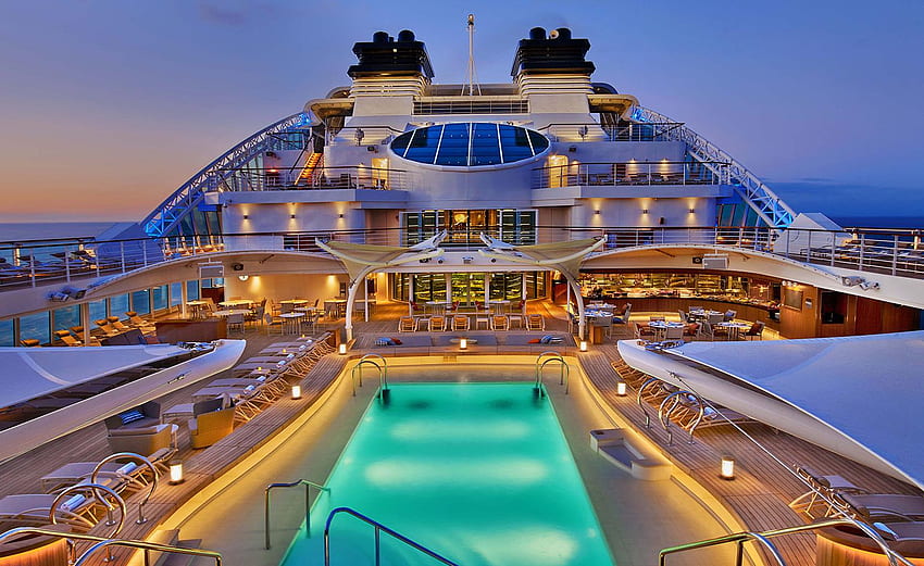 Kształt statku: luksusowa linia wycieczkowa Seabourn uruchamia Encore, Carnival Cruise Tapeta HD