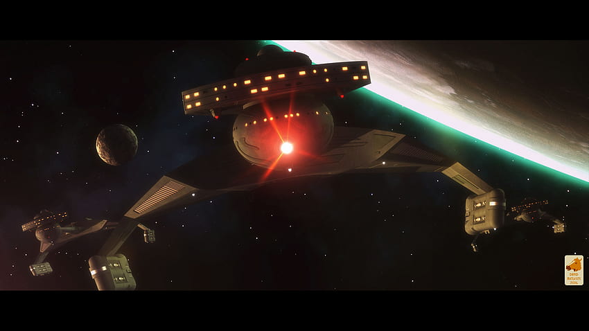 Star Trek Mengirim Klingon Battlecruiser, komputer Star Trek Wallpaper HD