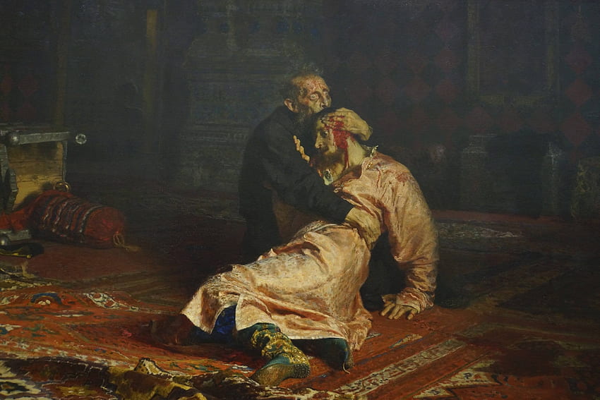 Ivan Yang Mengerikan Dan Putranya Ivan oleh Ilya Repin () [Ingin memiliki ini dalam 16:9] : Wallpaper HD