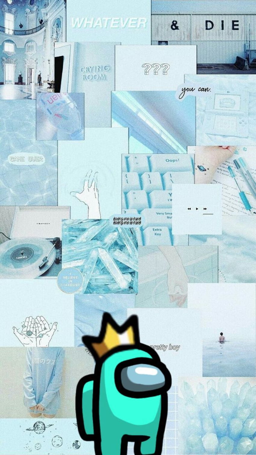 Cyan among us ideas in 2020. aesthetic iphone , iphone background , iphone tumblr aesthetic HD phone wallpaper
