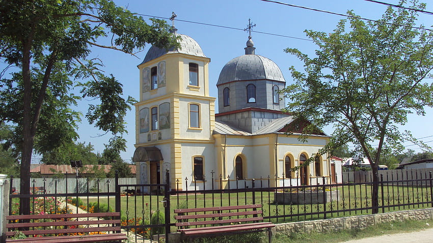 세인트 조지 마을의 교회 - 다뉴브 델타, 다뉴브 델타, 교회, 세인트 조지, 마을 HD 월페이퍼