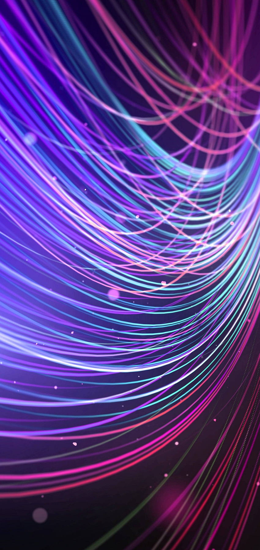 Colour Ful Wavy Lines Abstract - - HD phone wallpaper