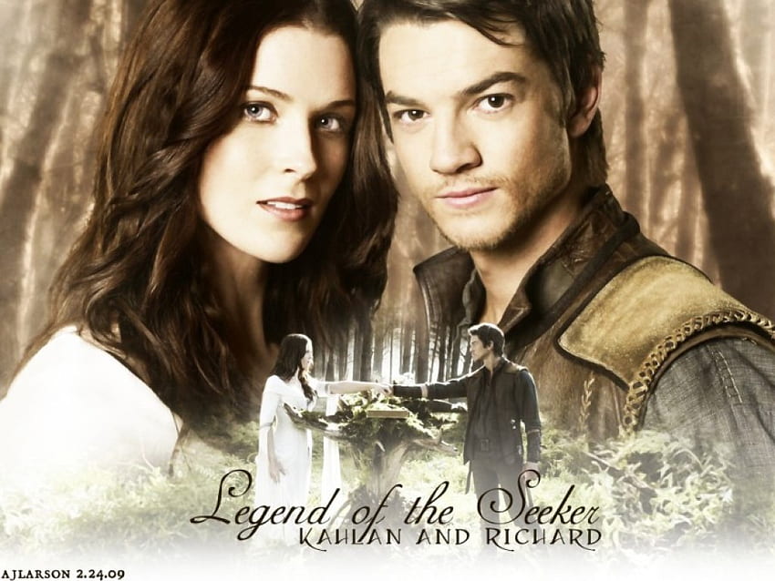 Legend of the seeker, seeker, legend, love, kaylen, richard HD wallpaper
