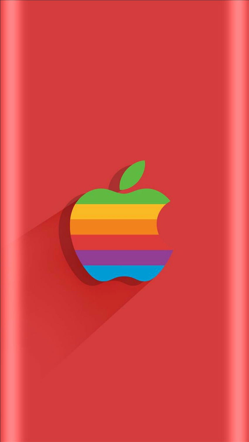 Fundo preto do logotipo da maçã vermelha (Página 3) Papel de parede de celular HD