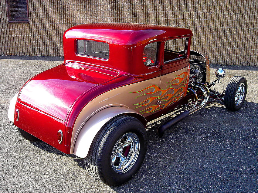 1929 Ford Model A Coupe, модел a, ford, classic, custom, hot rod, vintage, coupe HD тапет