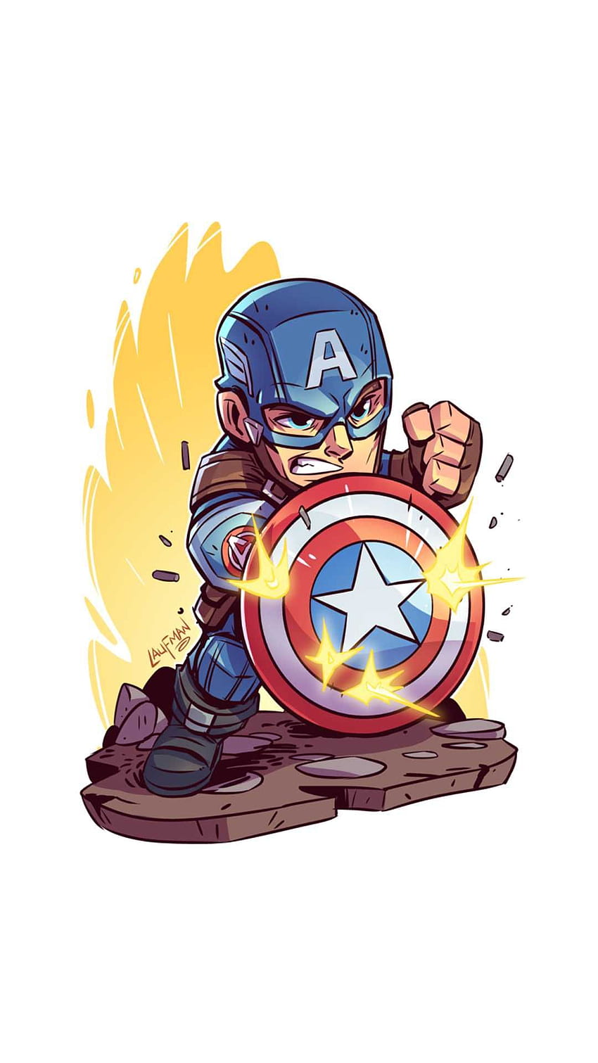 Captain America Minimal Cute HD phone wallpaper | Pxfuel