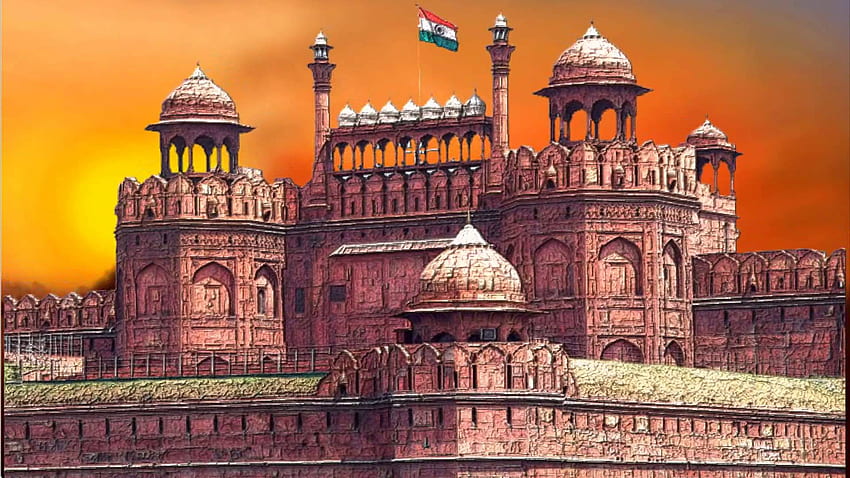 Red Fort HD wallpaper