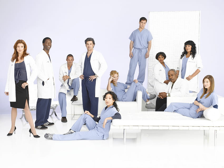Grey's Anatomy's Cast, serie tv, dottori, persone, attrici, attori Sfondo HD