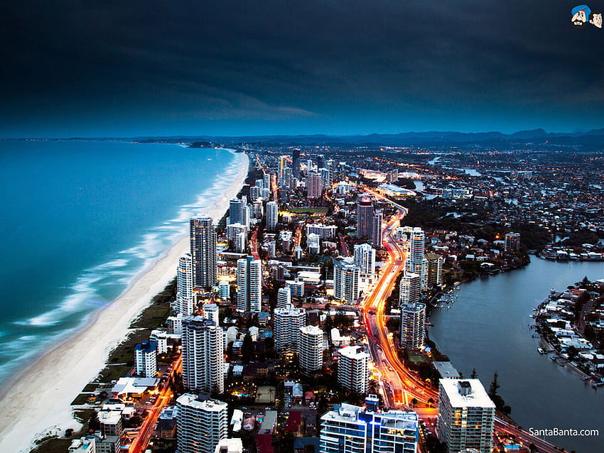 Gold Coast City, Australia, Indian City HD wallpaper