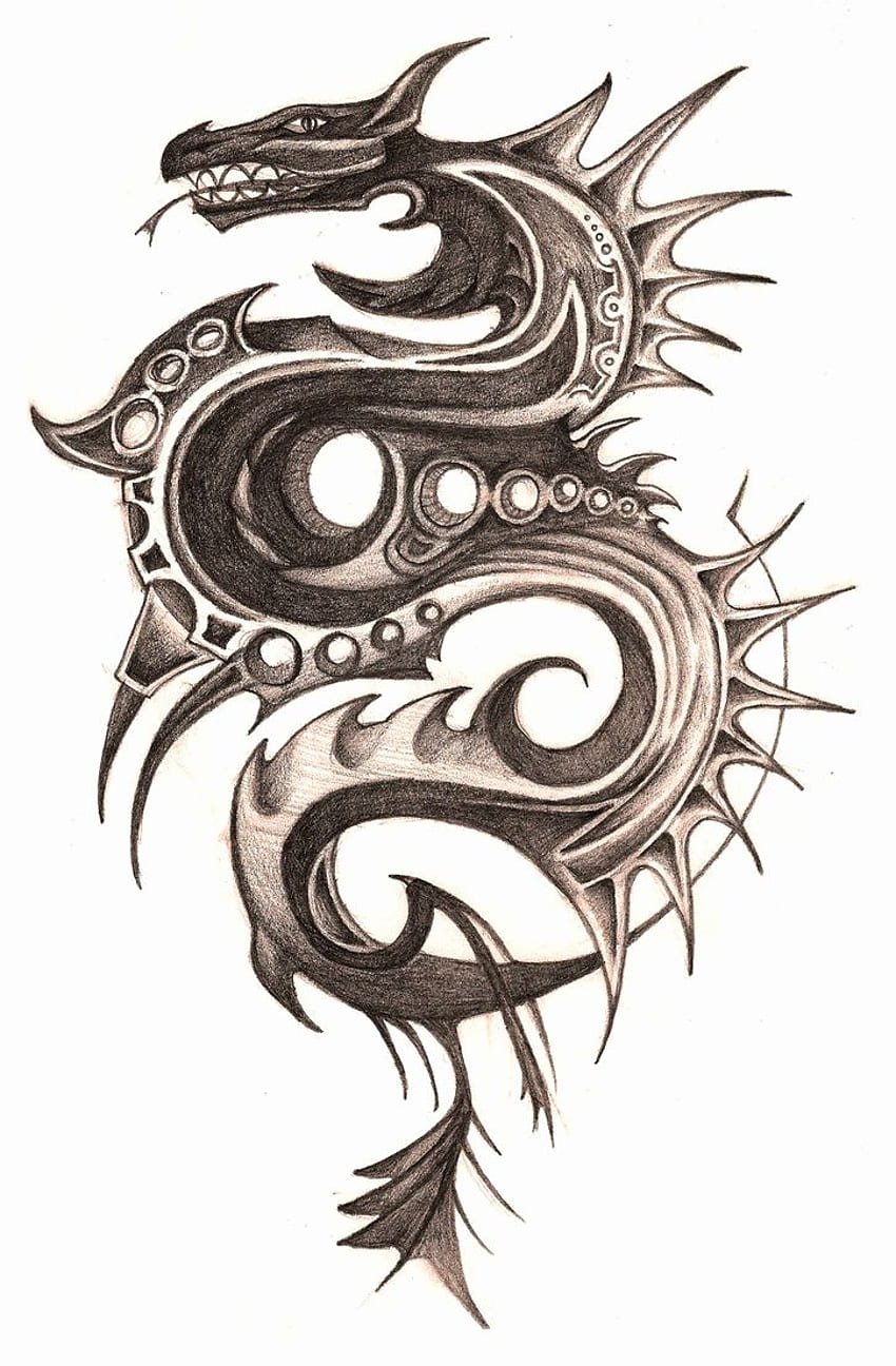 Свежи татуировки на дракон Yakuza HD тапет за телефон