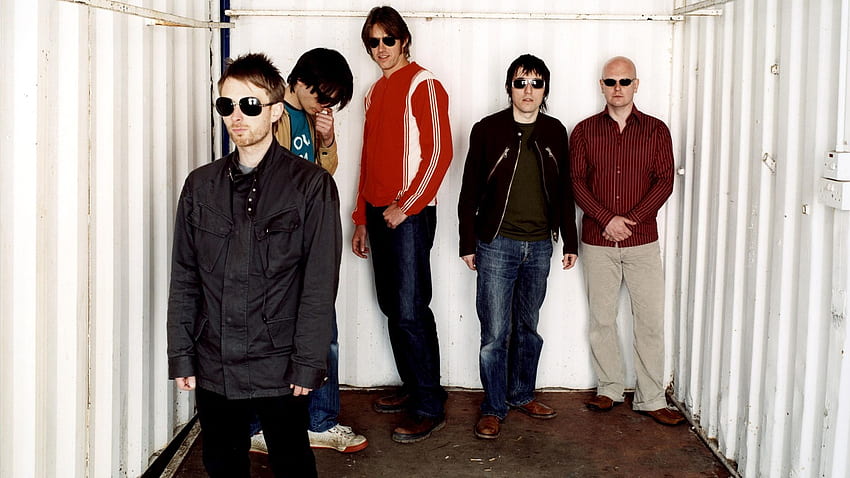 Colin Greenwood, Ed O'Brien, Jonny Greenwood, Phil Selway, Radiohead, Thom Yorke & Background • 30367 • Wallur HD wallpaper