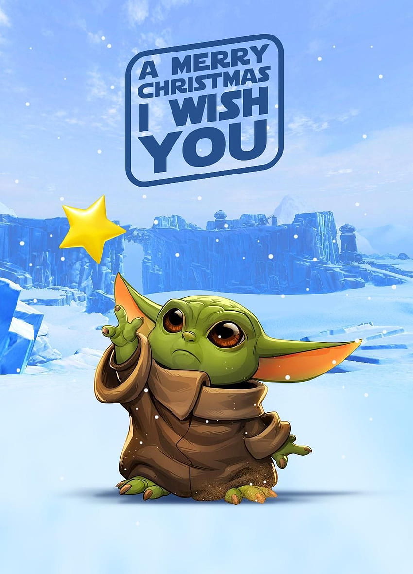 A Merry Christmas I Wish You R BabyYoda Baby Yoda In 2020 Star Wars