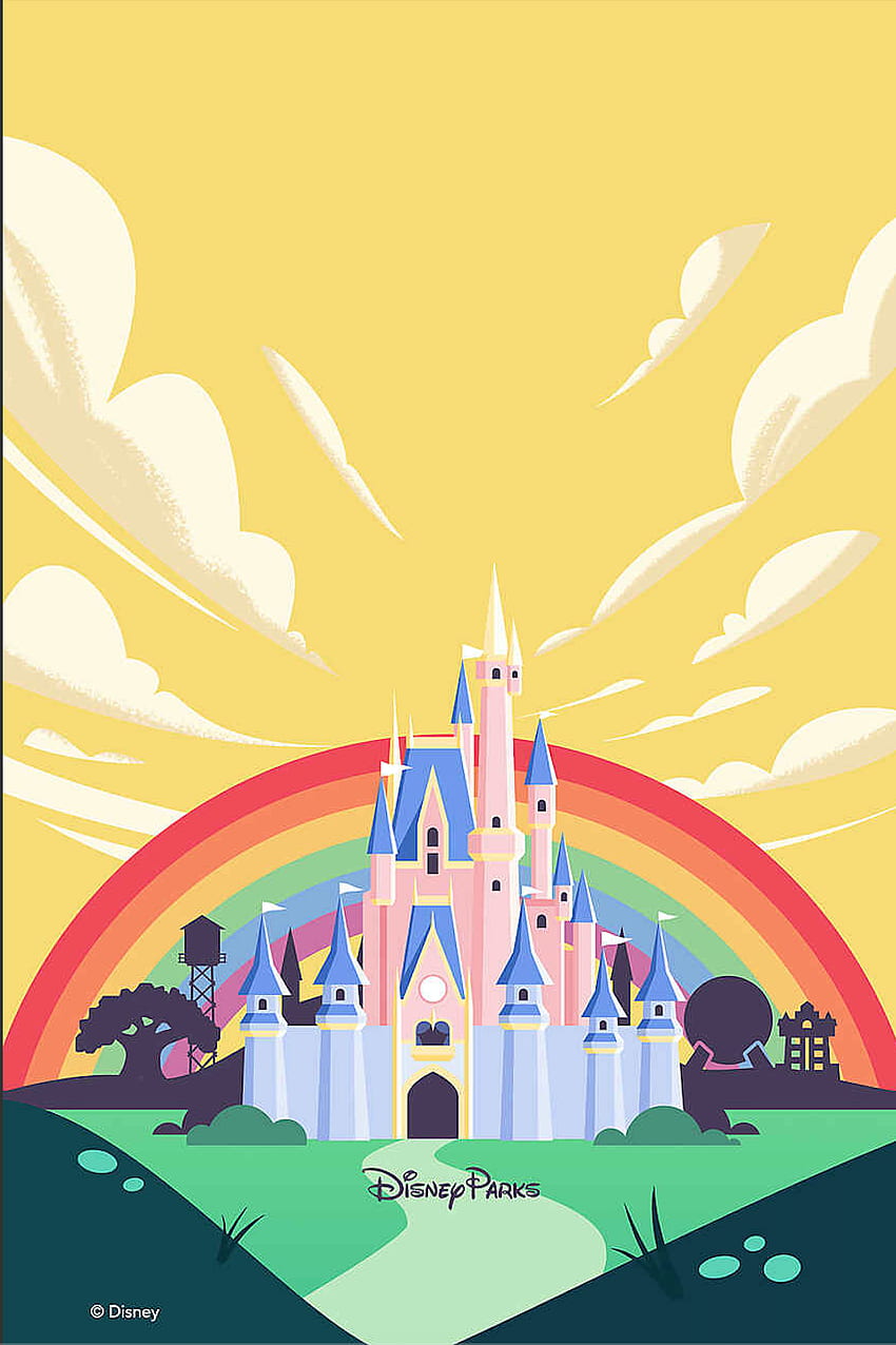 프라이드의 달을 기념하는 디즈니 폰. 디즈니 음식 블로그, Walt Disney World iPhone HD 전화 배경 화면