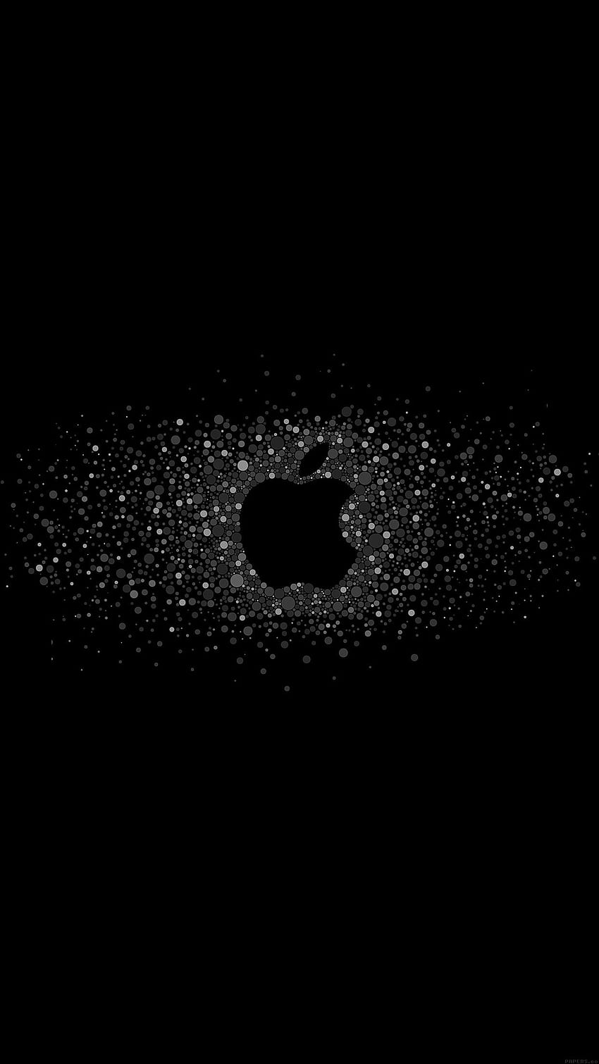 Logo art apple arc-en-ciel minimal dark Fond d'écran de téléphone HD