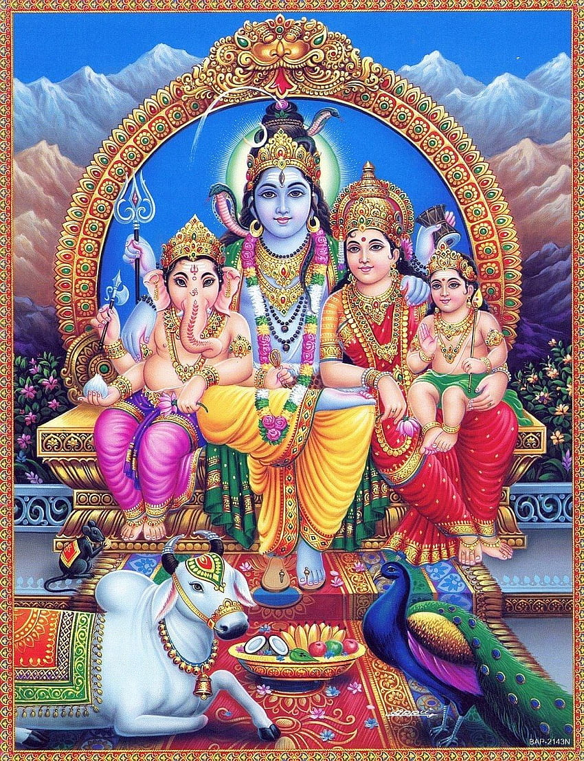 Lord Shiva Family HD phone wallpaper | Pxfuel