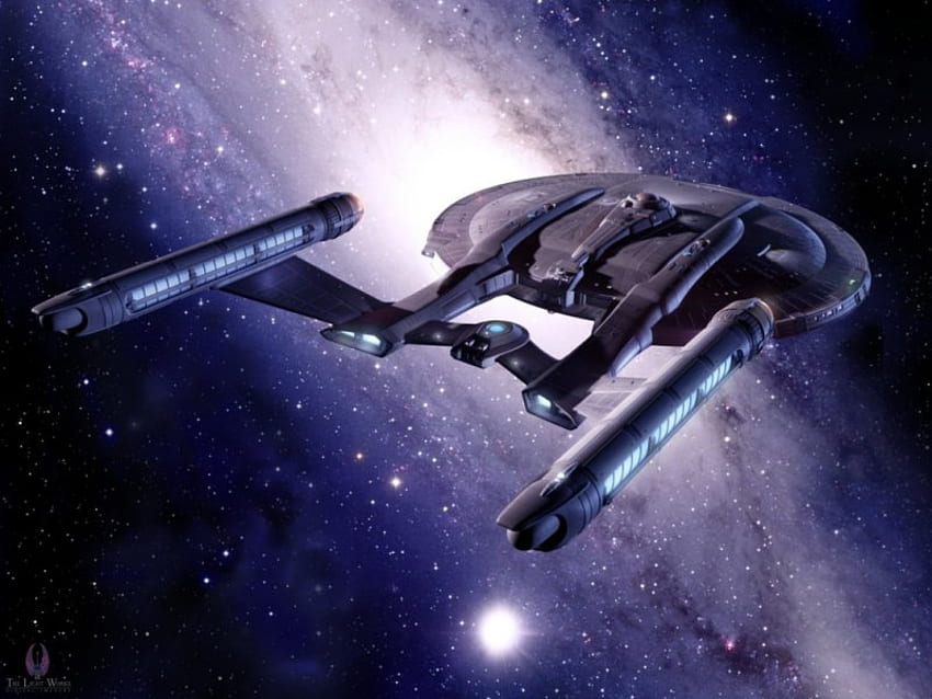 Starship Enterprise, enterprise, galaxy, scifi, star trek, space, science fiction HD wallpaper