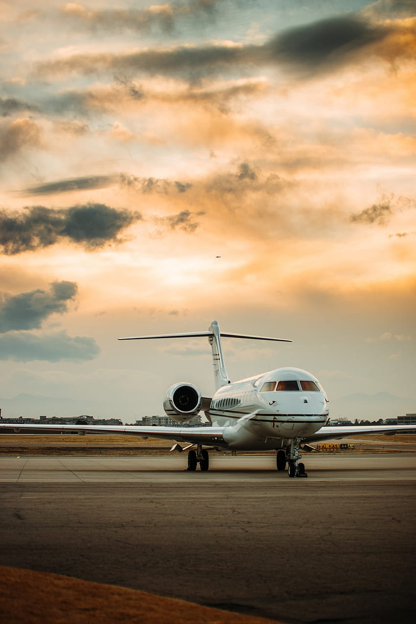 Private Jet, Private Jet and Car HD phone wallpaper