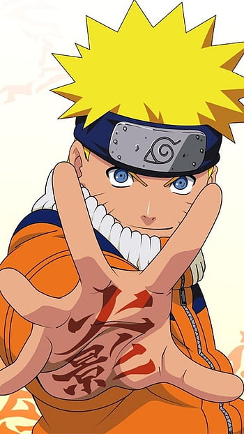 Naruto Uzumaki mostrando la mano HD