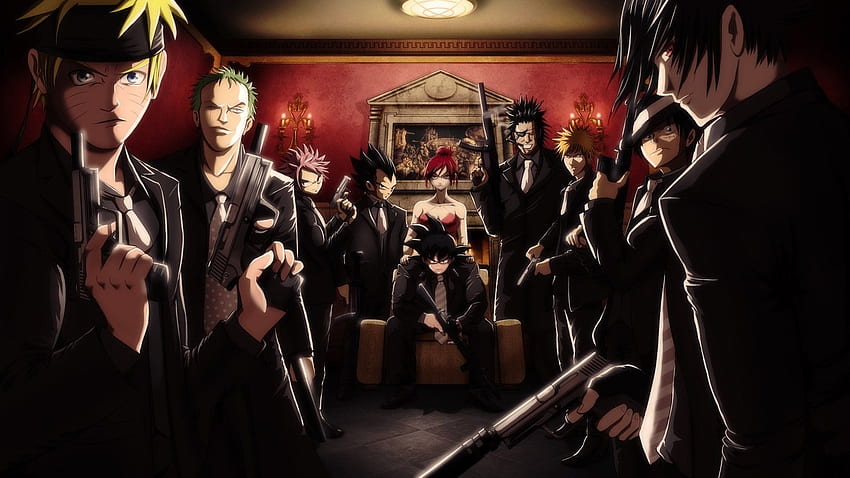 Awesome Anime Mobster HD wallpaper