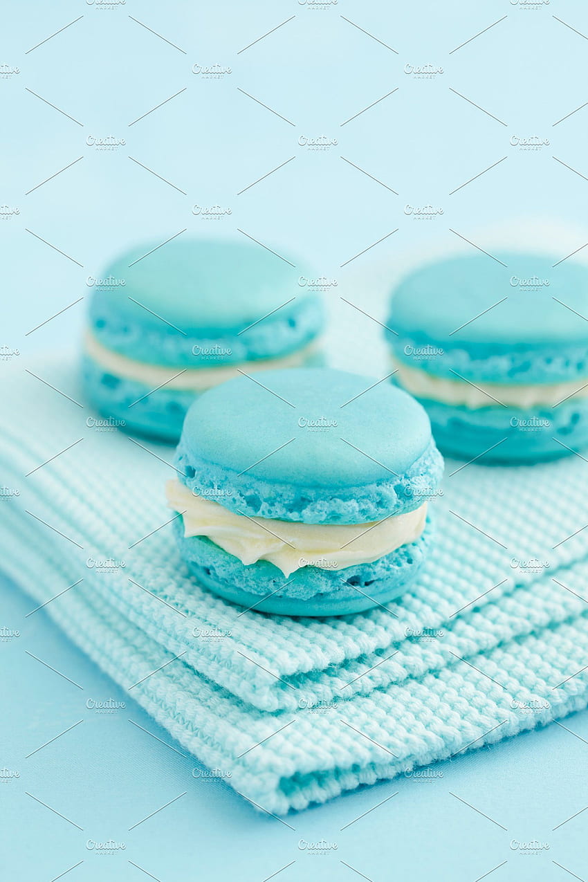 Light blue macarons. Blue aesthetic, Light blue aesthetic, Blue ...